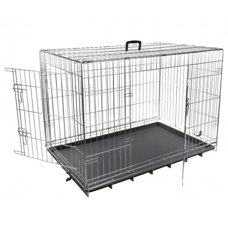 Flamingo Wire Cage Keo Silver 2 двери клетка для собак XL 109х70х76 см (1030065)